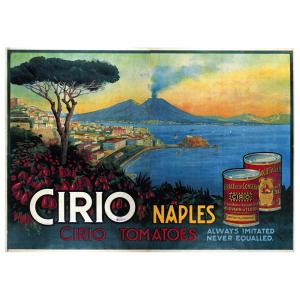 Cartel Publicitario Vintage Cirio Napoli cm. 50x70