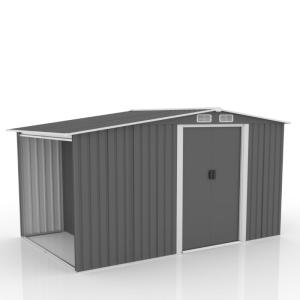 Caseta de jardín de 6,87 m² con leñero