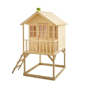 Casita cabaña sobre pilotes madera marrón FSC®