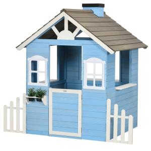 Casita infantil exterior 151x112.5x142 cm azul