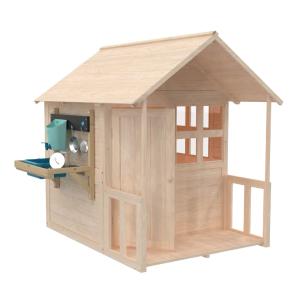 Casita infantil   suelo   porche   cocina madera marrón FSC…