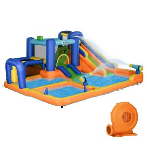 Castillo hinchable infantil 430x420x200 cm multicolor