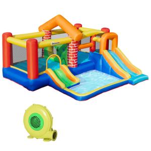 Castillo inflable 380x370x230 cm multicolor