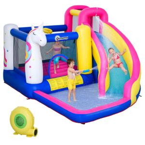 Castillo inflable infantil 360x305x210 cm multicolor
