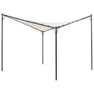 Cenador de metal beige negro 290 cm