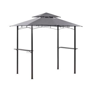 Cenador metal 240 cm 148 cm gris