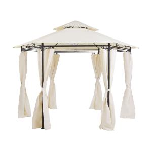 Cenador metal 350 cm 350 cm beige