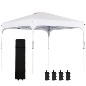 Cenador plegable 253x253x268 cm blanco