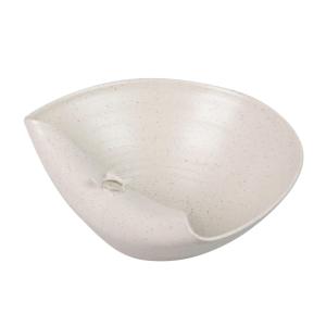 Centro de mesa beige de cerámica 32x27x14cm