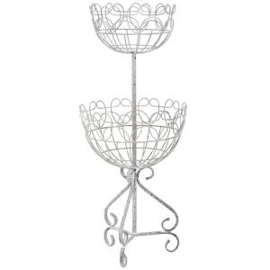 Centro de mesa de metal 33.02x33.02x78.11h cm