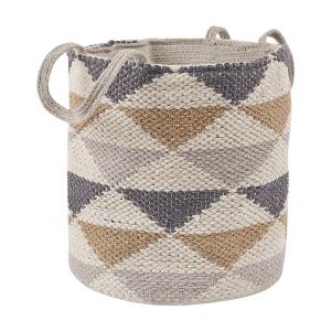 Cesta algodón beige