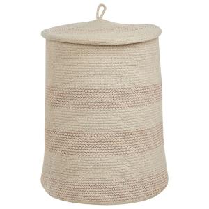Cesta algodón beige claro