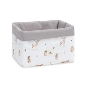 Cesta almacenaje infantil acolchada bosque