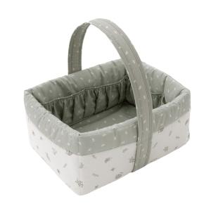 Cesta canastilla 22.5x29x29 cm crudo