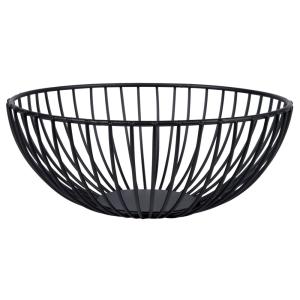 Cesta de alambre negro D20 cm