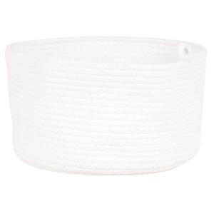 Cesta de algodón blanca Alt. 14 cm