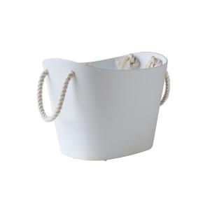 Cesta de almacenamiento reciclable blanco 21x15x14cm