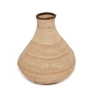 Cesta de hojas de palmera natural L