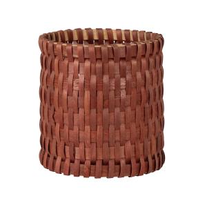 Cesta de madera de chopo rojo Alt. 23 cm