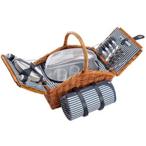 Cesta de picnic con manta y zona de frío, 46 x 30 x 43,5 cm…