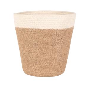 Cesta de yute marrón