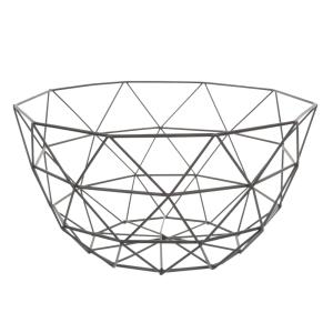 Cesta frutero de metal negra
