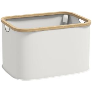 Cesta para ropa 44.3x33.3x26.5 cm crema