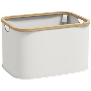 Cesta para ropa beige 44.3 x 33.3 x 26.5 cm