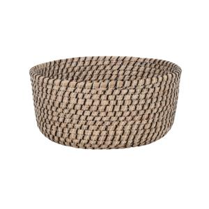 Cesta tricolor de jacinto de mar trenzado