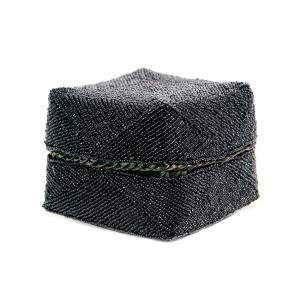 Cestas de cuantas negro 20x20