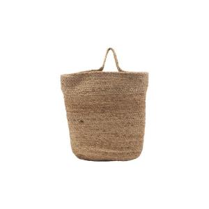 Cesto de fibras naturales marrón de Ø32cm