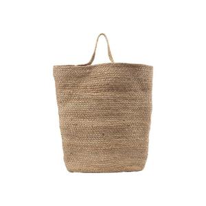 Cesto de fibras naturales marrón de Ø40cm