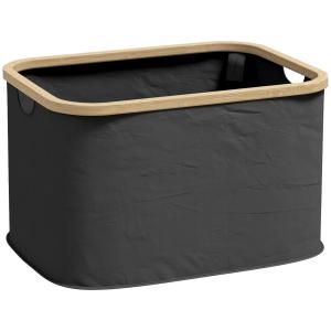 Cesto para ropa negro 44.3 x 33.3 x 26.5 cm