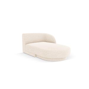 Chaise longue de angulo derecho de tejido chenilla beige cl…
