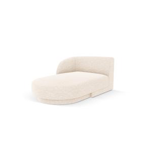 Chaise longue de angulo izquierdo de tejido chenilla beige…
