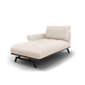 Chaise longue de angulo izquierdo de tejido estructural bei…