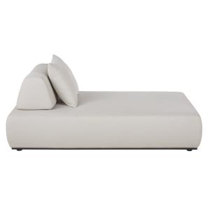 Chaise longue de exterior de fibra de poliolefina  gris per…