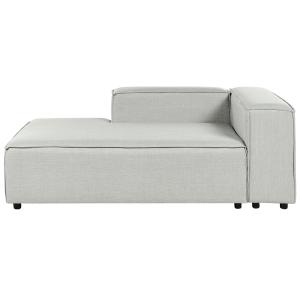 Chaise longue de lino gris derecho