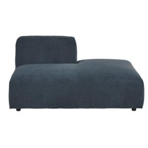 Chaise longue derecho para sofá modulable azul