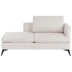 Chaise longue derecho  Tela Beige claro