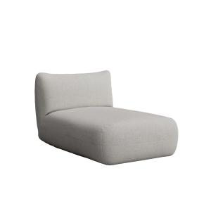 Chaise longue gris 100 x 148 cm