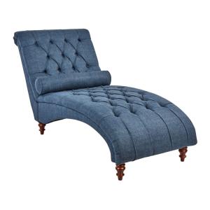 Chaise longue tela azul