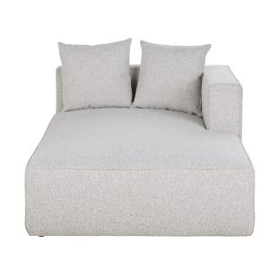 Cheslong (ángulo derecho) para sofá modular gris claro mote…