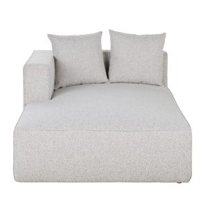 Cheslong (ángulo izquierdo) para sofá modular gris claro mo…