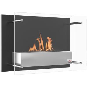 Chimenea de etanol 60x22x40 cm negro