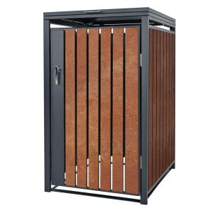 Cobertizo de exterior para 2 cubo de basura 68x80x116,3cm m…