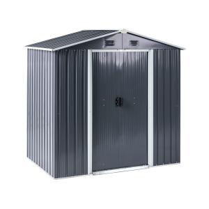 Cobertizo de jardín  194 cm 118 cm Grafito