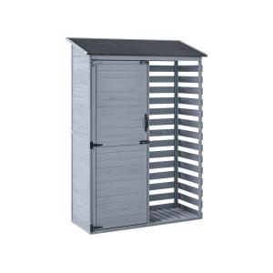 Cobertizo para herramientas  130 cm 57 cm Gris