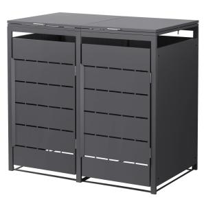 Cobertizo para ocultar 2 cubos de basura 240l antracita 132…