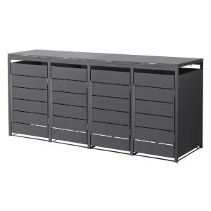 Cobertizo para ocultar 4 cubos de basura 240l antracita 260…